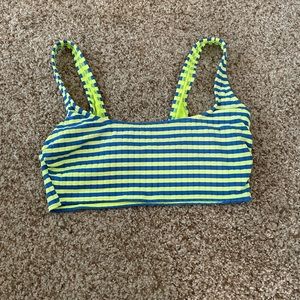 Blue and Green bathing suit top